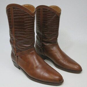 Botticelli Regain Leather Croco Print Fashion Boots Shoes Footwear Womens 8